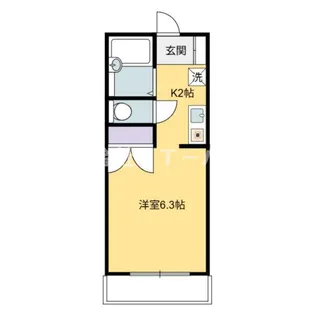 第2コーポ上岡【2階】の間取り