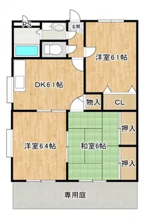 コーポラス 栄【3階】の間取り