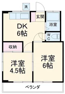 吉澤マンション【1階】の間取り