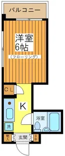 プリンセスコート赤堤【4階】の間取り