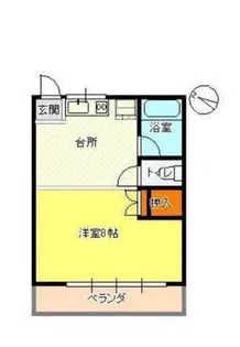 西崎コーポ【2階】の間取り