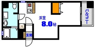 Lion鶴見【1階】の間取り