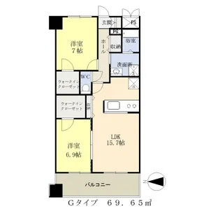 スカイアーバン戸田公園【3階】の間取り