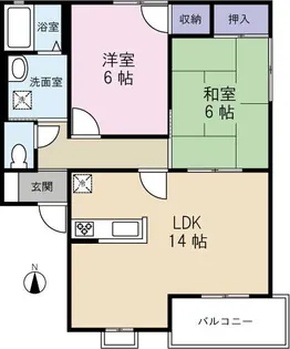 エトワール【2階】の間取り