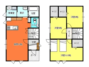 北海道芦別市本町【一戸建】の間取り
