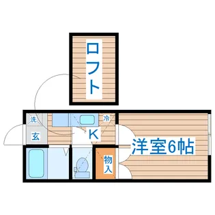 アーバンシティ名取I【1階】の間取り