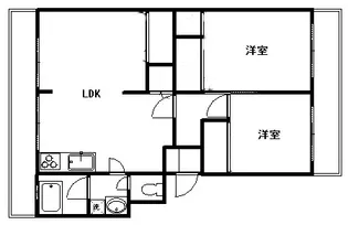 プロミネント馬橋【5階】の間取り