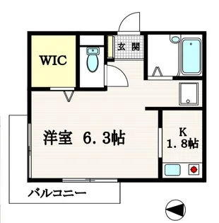 フリーデンハイム【3階】の間取り