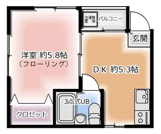 サンポー・ソレム【2階】の間取り