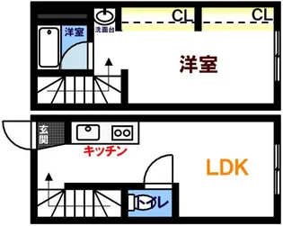広島県広島市南区本浦町【一戸建】の間取り