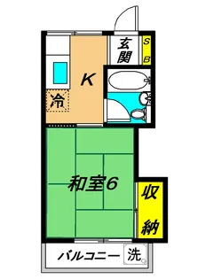 フジハイツ【2階】の間取り