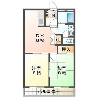 クリスタルサンエバー【3階】の間取り