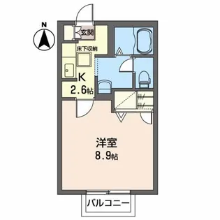 シャーメゾン砂押南【2階】の間取り