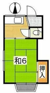 恒栄コーポ【2階】の間取り