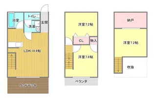 静岡県浜松市中央区上島4【一戸建】の間取り