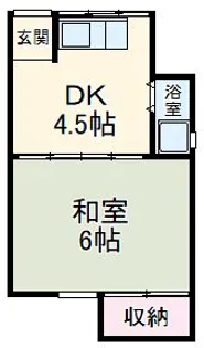 浦野荘【1階】の間取り