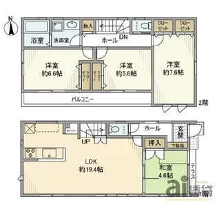 東京都練馬区谷原5【一戸建】の間取り