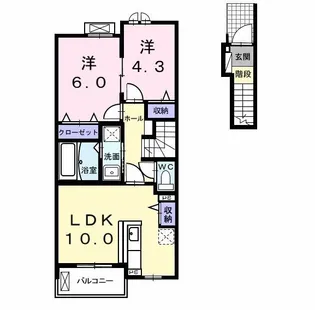 レイワ A【2階】の間取り