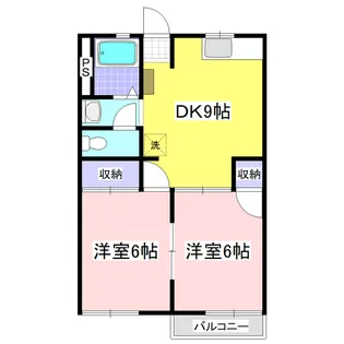 ガーデンパレスオークラ【2階】の間取り