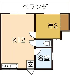 武信マンション【5階】の間取り