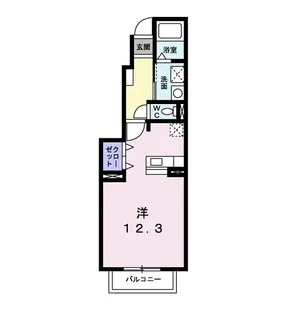 ルージュ II【1階】の間取り