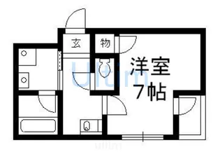 コーポ鍋島【3階】の間取り
