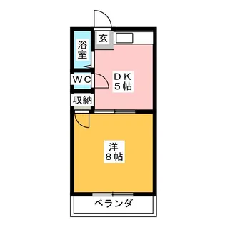 コーポ知多【2階】の間取り