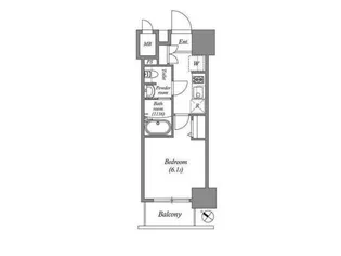 オーパスホームズ南行徳【14階】の間取り
