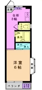 東京都小金井市本町5【アパート】の間取り