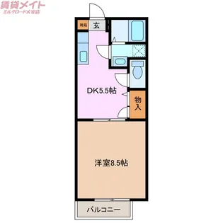 エルピス【2階】の間取り