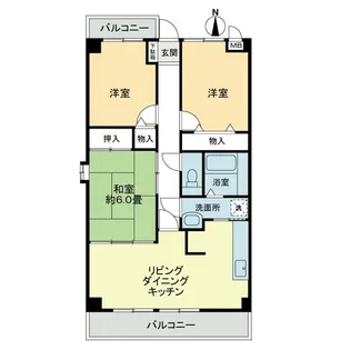 オプスBANZO【3階】の間取り