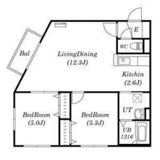 SR発寒【2階】の間取り