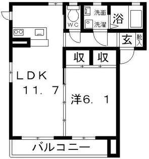 Sette fujiki(セッテ藤貴)【2階】の間取り