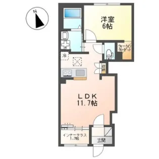 ベントルナータ【1階】の間取り