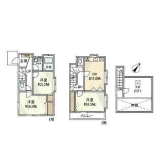 東京都練馬区石神井台8【一戸建】の間取り