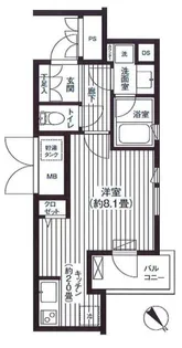 コスモリード新宿余丁町【3階】の間取り