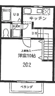 神奈川県小田原市堀之内【アパート】の間取り