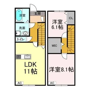 ナディア Bの間取り
