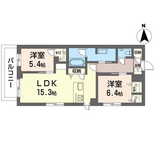 レオナグレイス【3階】の間取り