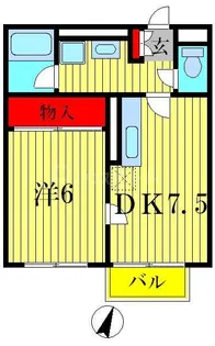 コンフォール柴又【1階】の間取り