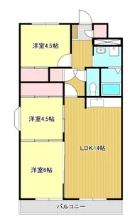 マンションブリッランテ【5階】の間取り