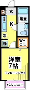 東京都調布市緑ケ丘1【アパート】の間取り