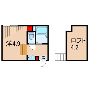 スカイレジデンス【2階】の間取り