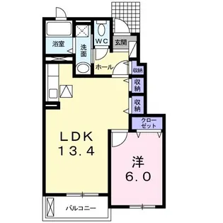 三重県三重郡川越町大字亀崎新田【アパート】の間取り