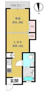 ひばりマンション【3階】の間取り
