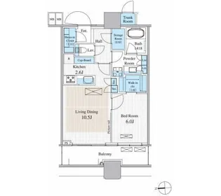 パークシティ大崎 ザ タワー【8階】の間取り