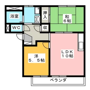 RESIDENCE筒井【2階】の間取り