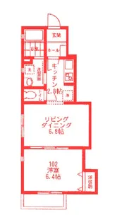 レガリア【1階】の間取り