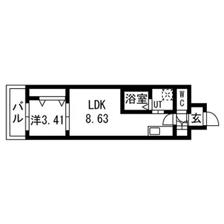 アーバンパーク新大阪【10階】の間取り