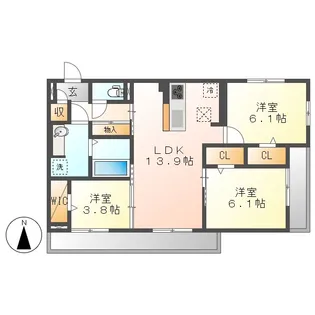 Forutuna・ZUKAIII【1階】の間取り